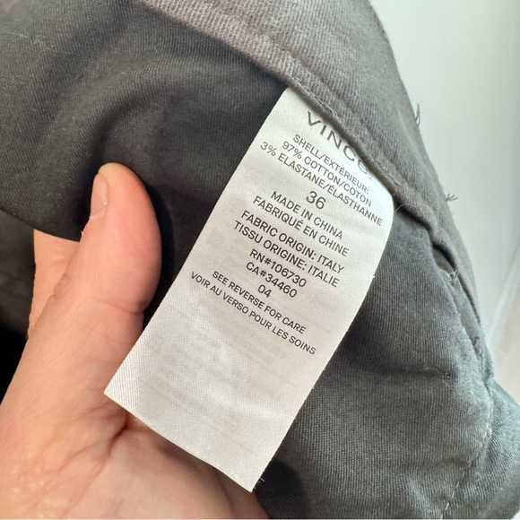 Vince Men’s Dylan 5 Pocket Slim Chino Size 36 - Picture 4 of 5